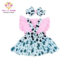 Romper + laço Fazendinha Luxo - Flor e Liz Boutique
