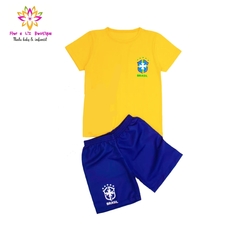Conjunto Brasil copa do mundo menino