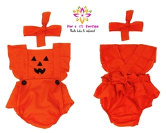 Romper + Laço Abóbora Halloween - comprar online