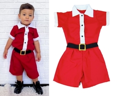 Conjunto camisa + short Fantasia Natal Papai Noel - comprar online