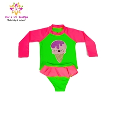 Conjunto camisa UV + calcinha neon - Flor e Liz Boutique