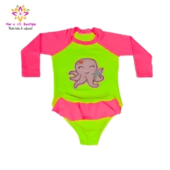 Conjunto camisa UV + calcinha neon - Flor e Liz Boutique