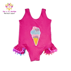 Maiô infantil sorvete menina