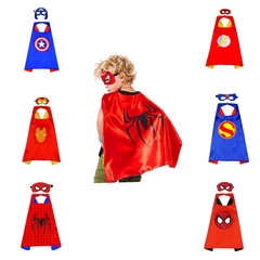 Fantasia Cosplay super heróis Capa + máscara