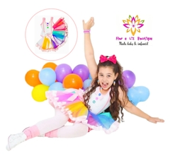 Fantasia Circo Rosa com saia tule + body