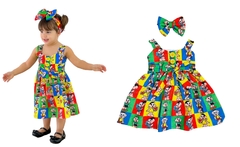 Vestido + Laço Turma da Mônica - comprar online
