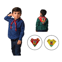 Camisa xadrez Junina + lenço