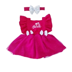 Romper + laço de cabelo Barbie