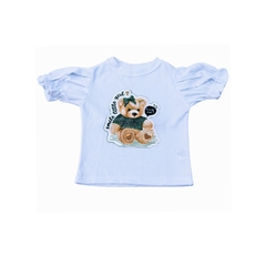 Blusa infantil manga princesa - loja online