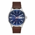 Sentry Solar Leather Navy Sunray Silver