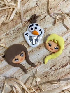 kit cortador trio frozen (com olhinho) - 5cm