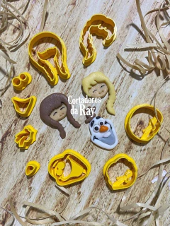 kit mini cortador trio frozen - 3,5cm na internet