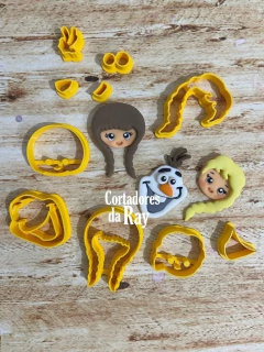 kit cortador trio frozen (com olhinho) - 5cm - comprar online