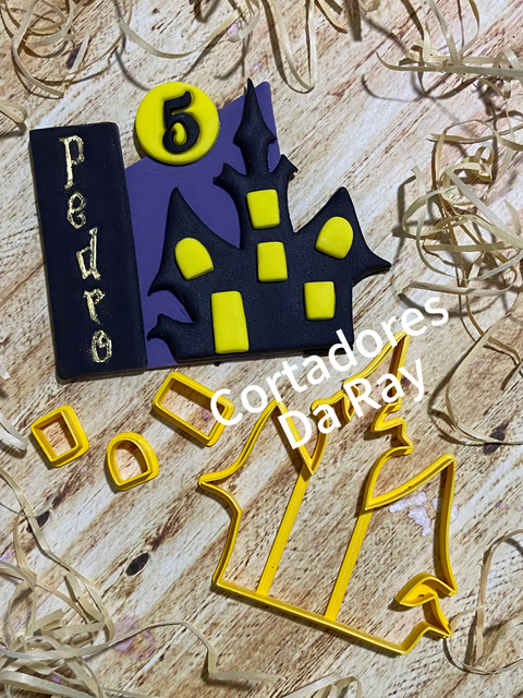 Cortador castelo Halloween - 10cm