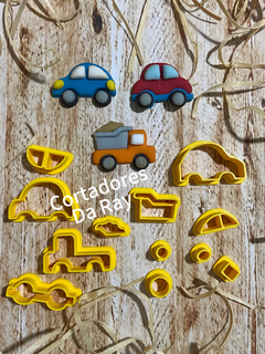 Kit mini cortador trio carros - 3cm