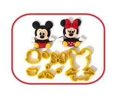 kit cortador mickey e minie cult - 5CM
