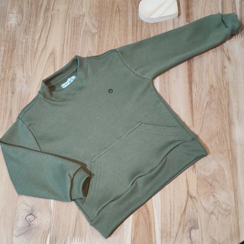 Casaco Infantil Bebê com bolso | Verde Musgo - comprar online