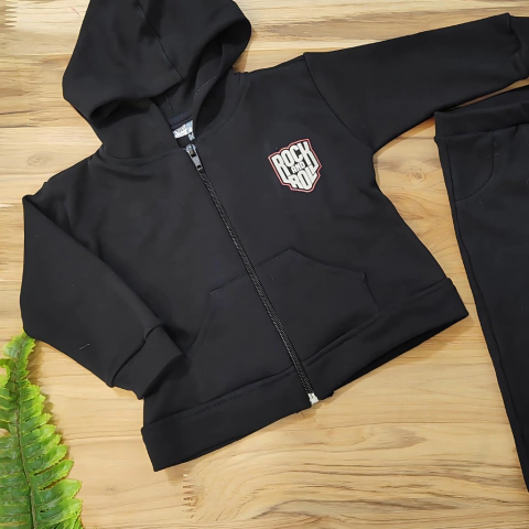 Conjunto Infantil Casaco Zíper e calça | Rock n Roll 2