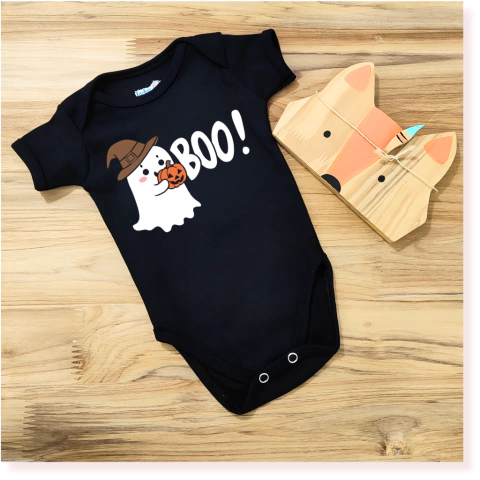 Body Bebê Halloween | Boo