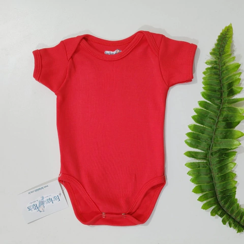 Body Infantil Bebê Manga curta | Salmão Brasa