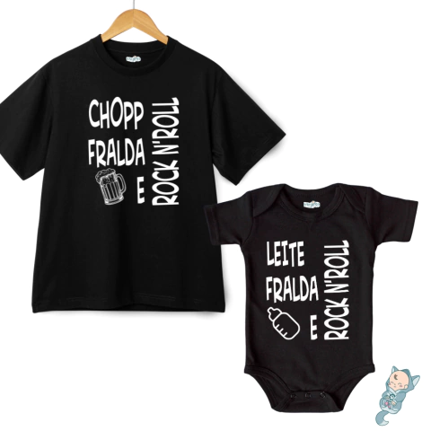 Kit Pai e Filho | Chopp, fralda e Rock n roll