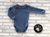 Body Infantil Manga Longa | Azul Caribe