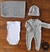 Kit Enxoval Bebê Maternidade cinza 4 peças
