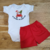 Look Bebê Natal | Eu acredito em papai noel e short cargo