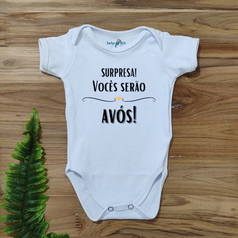 Body Bebê Funny | Surpresa: Avós!