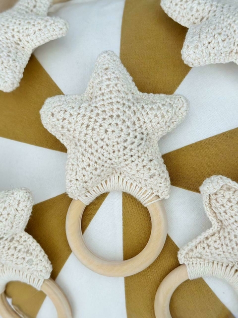 Sonajero estrella crochet