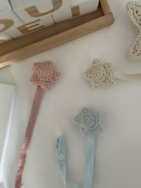 Portachupete estrella crochet