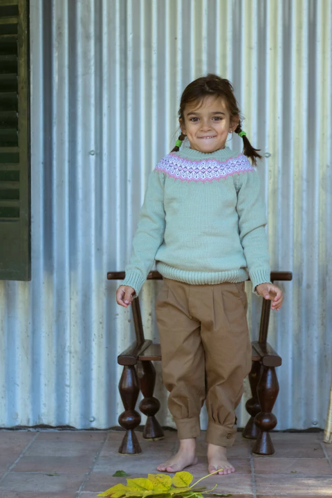 Sweater cedron c/rosa - comprar online