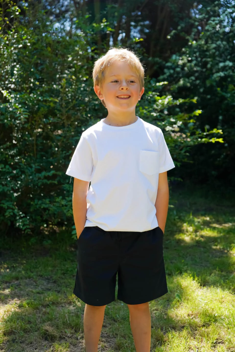 Bermudas Gabardina azul marino - comprar online