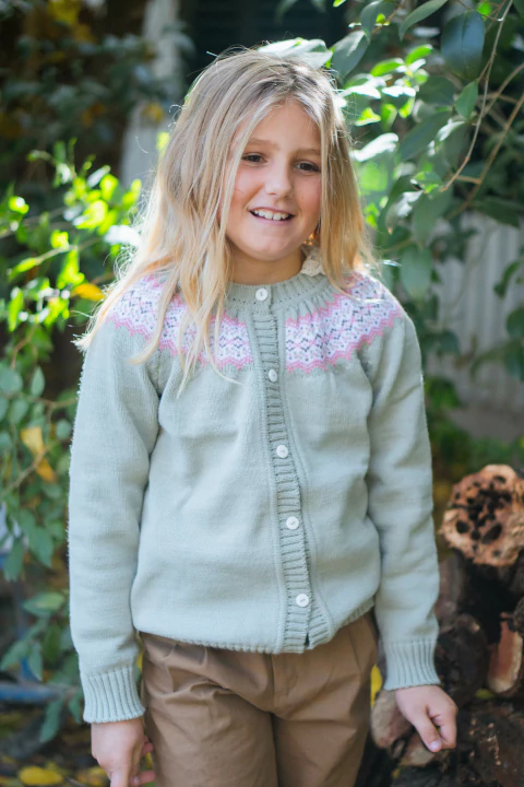 cardigan cedron c/rosa