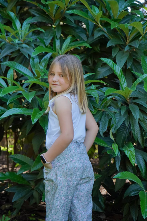 Bombacha de campo flores poplin