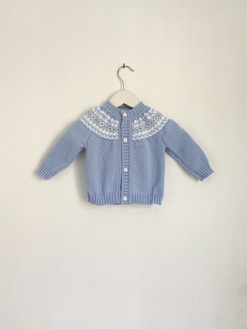 Cardigan celeste - comprar online
