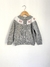 Cardigan gris bordado - comprar online