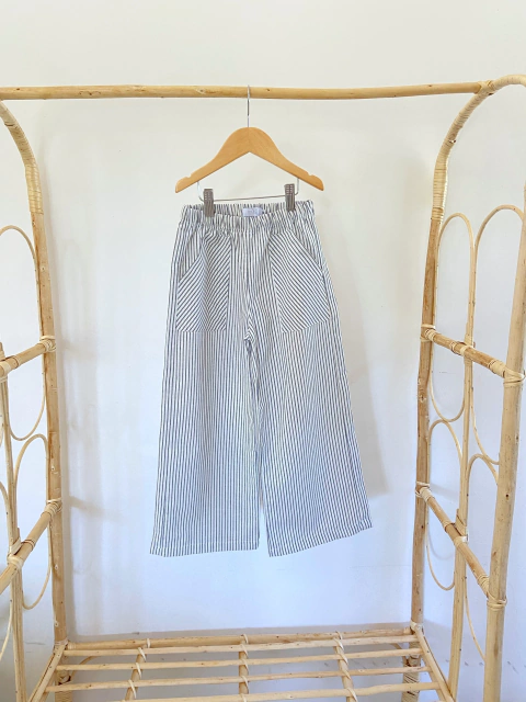 Pantalón Amelie lino multirayas