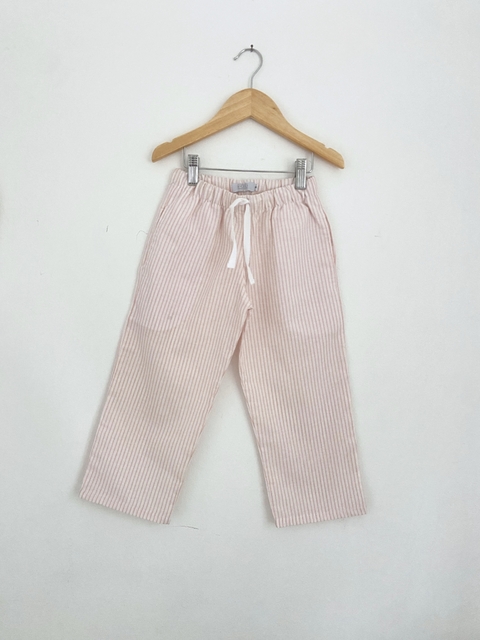 Pantalón Emil multirayas rosa
