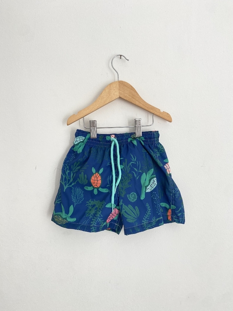 Traje de baño tortugas azul
