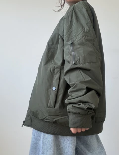Campera Bomber RAMIRA verde - I LOVE ALL BASICS