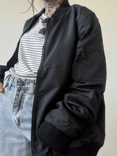Campera Bomber RAMIRA Negra en internet