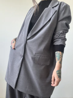 Blazer JULIANA Gris Oscuro - comprar online