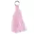 Pingente Mini Tassel 2,5cm Rosa Claro - 2 Unidades