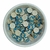 Mini Aplique Redondo Borboleta Tiffany 12mm - 4 Unidades