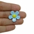 Flor Acrílico Lisa Azul Claro 2cm - 2 Unidades - comprar online