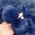Pompom 7cm Pelúcia Azul Marinho (Cor 19) - 2 Unidades