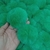 Pompom 7cm Pelúcia Verde Bandeira (Cor 57) - 2 Unidades