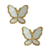 Aplique Metal Borboleta Luxo (Branco) - 2 Unidades - comprar online