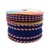 Fita Sinimbu Pesponto Duplo Azul/Vermelho 38mm e 10mm - 1 unidade (Rolo Fechado - 10 Metros)